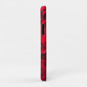 Diep rood rozen patroon Case-Mate iPhone case (Achterkant/rechts)