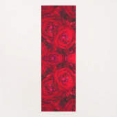 Diep rood rozen patroon yogamat (Voorkant)