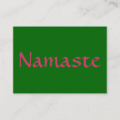 Diep Roos Gekleurde Lotus Bloesem Visitekaartje (Achterkant)