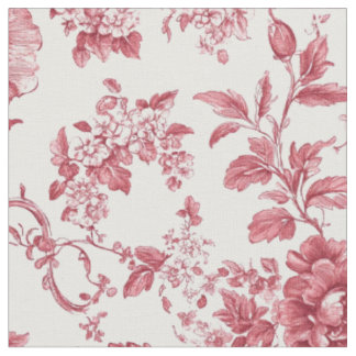 Diep Roze Bloem Slingerpatroon Stof