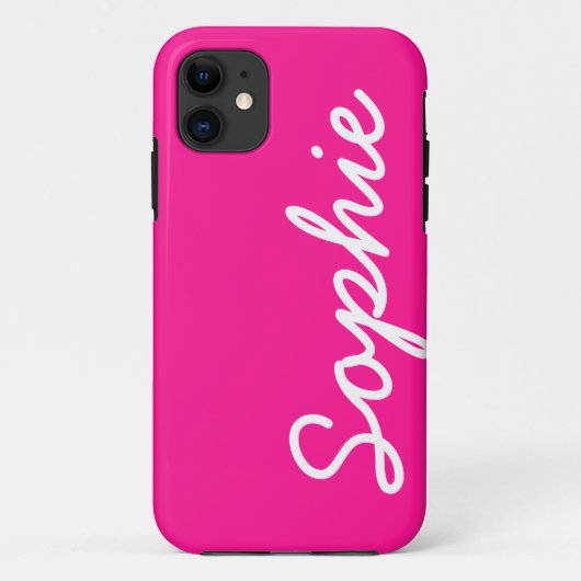 Diep roze Feminine iPhone 5 Hoesje (Achterkant)