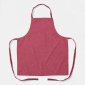 Diep roze gestructureerd draaiend patroon schort (Voorkant)