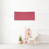 Diep roze gestructureerd draaiend patroon spandoek (Insitu)