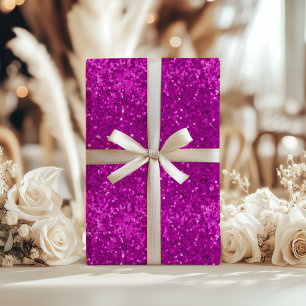 Diep Roze Glam Nep Glitter Patroon Cadeaupapier