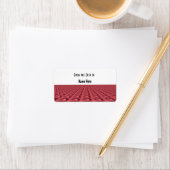 Diep Roze Patroon Naamlabel Etiket (Insitu)