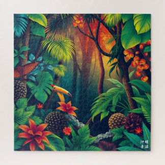 Diep Tropisch Woud Legpuzzel