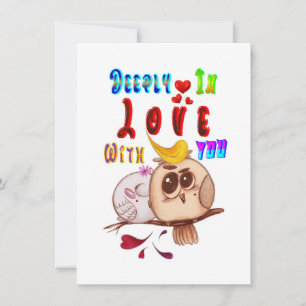 Diep verliefd op je notitiekaartje