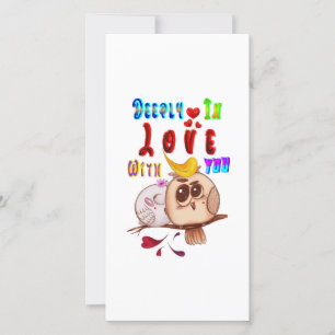 Diep verliefd op jou feestdagenkaart