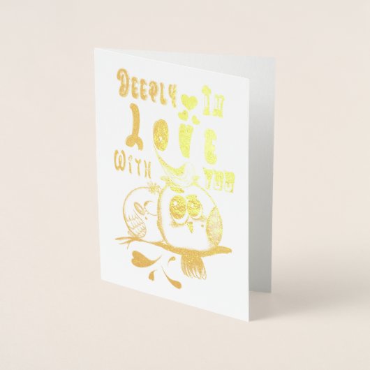 Diep verliefd op jou folie kaarten (Voorkant)