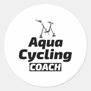 Diep water Aqua joggingzwembad Hardlopen Ronde Sticker