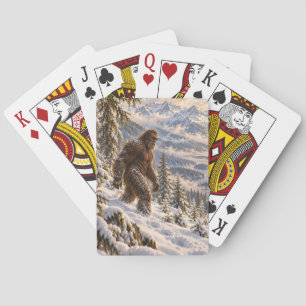Diep-Winter-Bigfoot-Speelkaarten Pokerkaarten