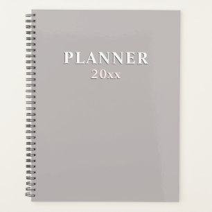 Diep zand   massief beige planner