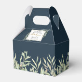 Diep Zee Blauw groen Een zoete beginnende bruiloft Bedankdoosjes (Voorkant Zijde)