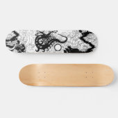 Diep Zee Dragon Silhouette Skateboard (Horizontaal)