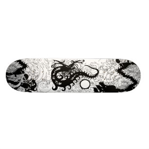 Diep Zee Dragon Silhouette Skateboard