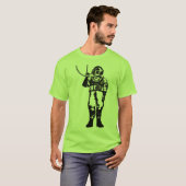  diep Zee-duiker met duikhelm T-shirt (Voorkant volledig)