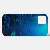 diep-Zee koraalpatroon Case-Mate iPhone Case (Achterkant (horizontaal))