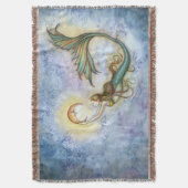 Diep Zee Moon Fantasy Art van Molly Harrison Deken (Voorkant Verticaal)