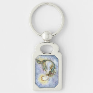 Diep Zee MoonMermaid Fantasy Art van Molly Harriso Sleutelhanger