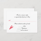 "Diep Zee" RSVP / Reageer Kaarten (Voorkant / Achterkant)