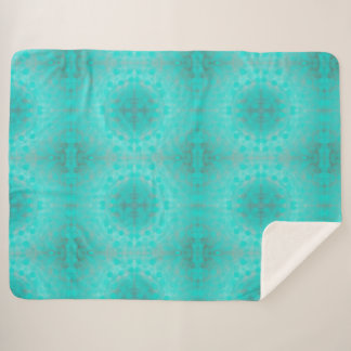 Diepblauw zee sherpa deken