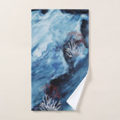 Diepblauwe diepten van het Zee Bad Handdoek (Handdoek)