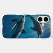 diepblauwe dolfijnen Case-Mate iPhone case (Achterkant (horizontaal))