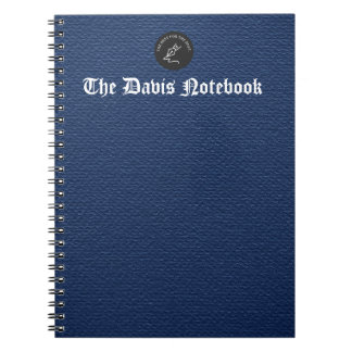 Diepblauwe getextureerde minimalistische achtergro notitieboek