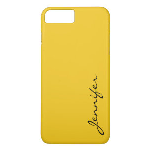 Diepe achtergrond voor citroenkleur iPhone 8 plus / 7 plus hoesje