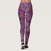 "Diepe Amethist kant" Leggings (Achterkant)