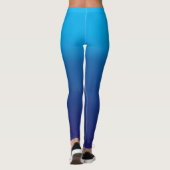 Diepe blauwe textuur leggings (Achterkant)