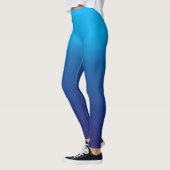 Diepe blauwe textuur leggings (Links)