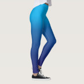 Diepe blauwe textuur leggings (Rechts)