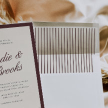 Diepe bordeaux & crème pinstripes