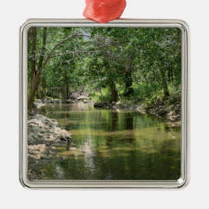Diepe Bossen Creek Metalen Ornament