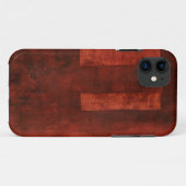 Diepe Crimson Schilderen met geometrische vormen Case-Mate iPhone Case (Achterkant (horizontaal))