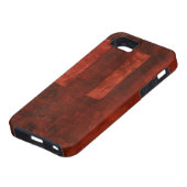 Diepe Crimson Schilderen met geometrische vormen Case-Mate iPhone Case (Onderkant)