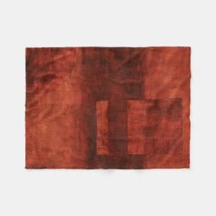 Diepe Crimson Schilderen met geometrische vormen Fleece Deken