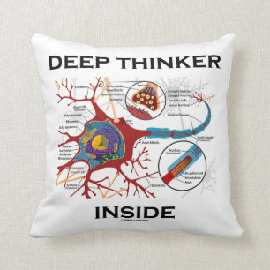 Diepe Denker binnen (de Synaps van het Neuron) Kussen