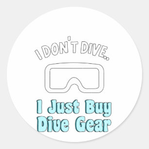 Diepe duikduikduikduikduik in Zee Ronde Sticker