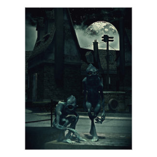 Diepe eenden foto afdruk