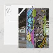 Diepe Ellum Graffiti kunstwerk # 53 Briefkaart (Voorkant / Achterkant)