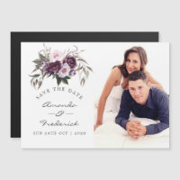 Diepe Fluwelen Bloem Bruiloft Save the Date