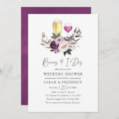 Diepe Fluwelen Bloemengeuren Voor de Huwelijksbelo Kaart (Voorkant / Achterkant)