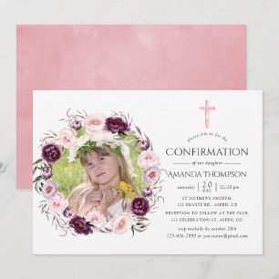 Diepe Fluwelen en Struik Roze Bevestiging Kaart