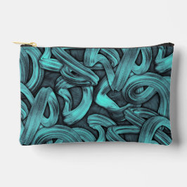 diepe gedachte - zwart en turquoise : etui