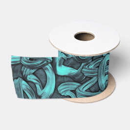 diepe gedachte - zwart en turquoise : lint