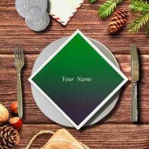 Diepe gradiënt van smaragd servet