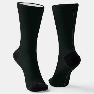 Diepe groene, vaste platte kleur sokken