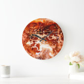 Diepe herfst in steen gebeiteld grote klok (Huis)